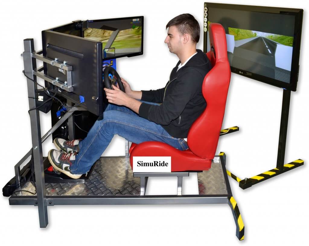 Car Driving Simulator - 4 monitors setup